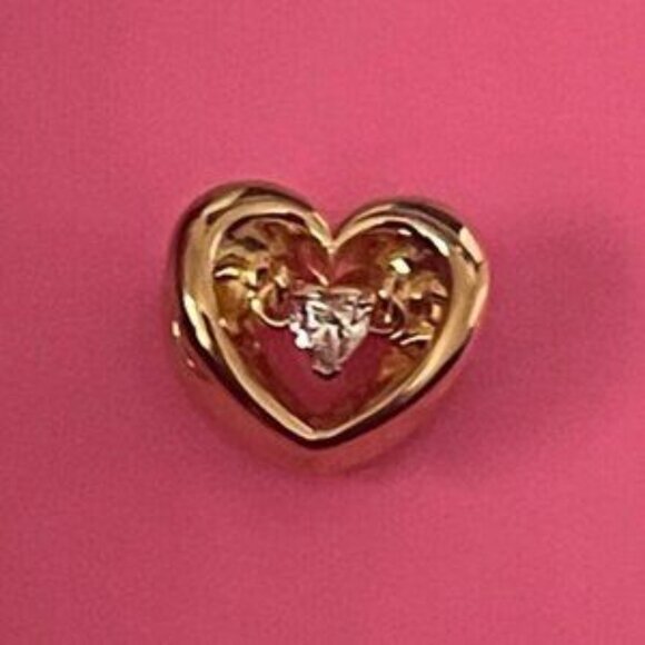 Pandora Shine Radiant Heart & Floating Stone Charm - Picture 3 of 5